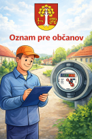 Oznam pre občanov