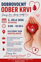 Dobrovoľný odber krvi 1